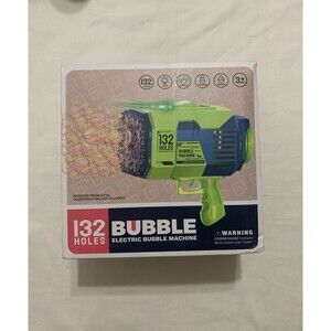 Electric Bubble Machine 132 bubbles blue/green